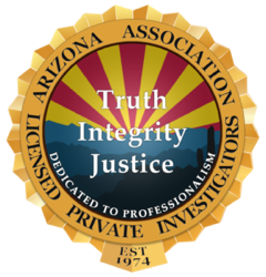 Arizona Association of Licensed Professional Investigators badge